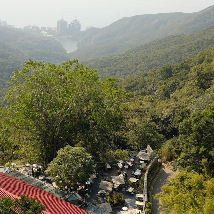 Kids playground area in France